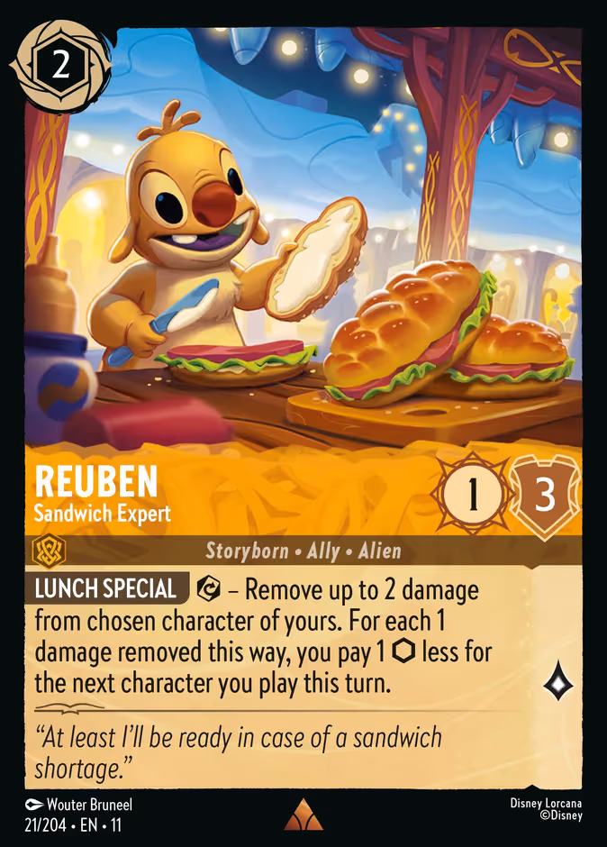 Reuben - Sandwich Expert Lorcana card (21/204, Winterspell)