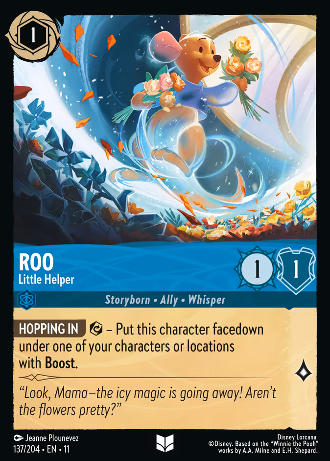 Roo - Little Helper Lorcana card (137/204, Winterspell)