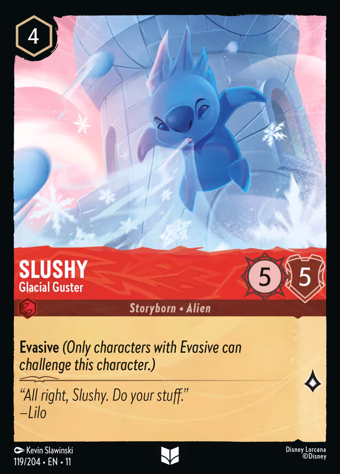 Slushy - Glacial Guster Lorcana card (119/204, Winterspell)