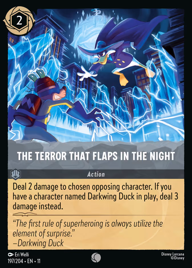 The Terror That Flaps in the Night Lorcana card (197/204, Winterspell)