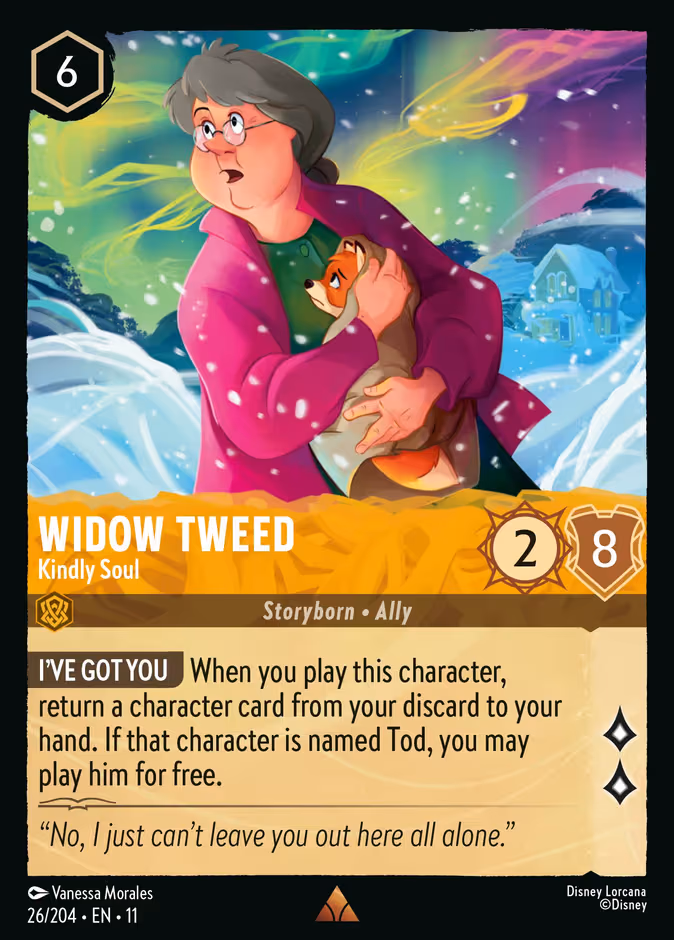 Widow Tweed - Kindly Soul Lorcana card (26/204, Winterspell)