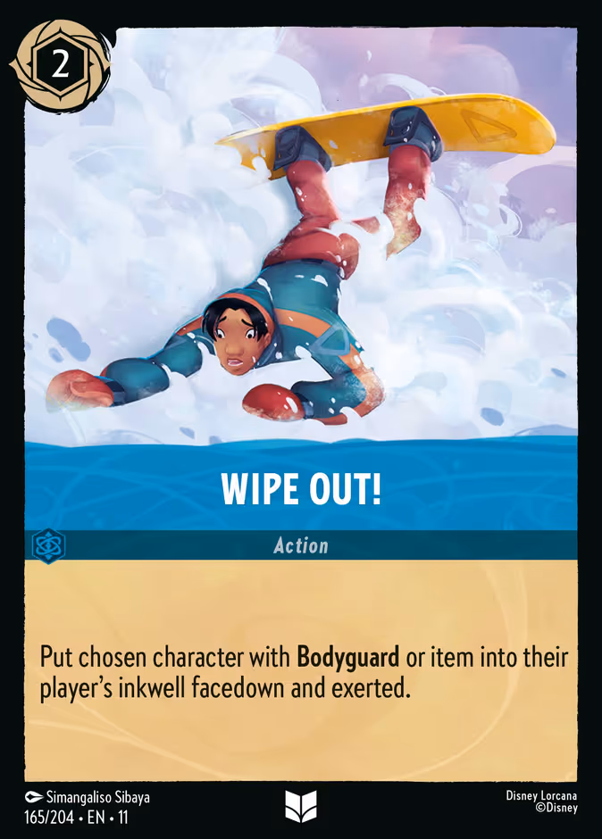 Wipe Out! Lorcana card (165/204, Winterspell)