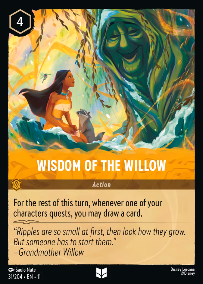 Wisdom of the Willow Lorcana card (31/204, Winterspell)