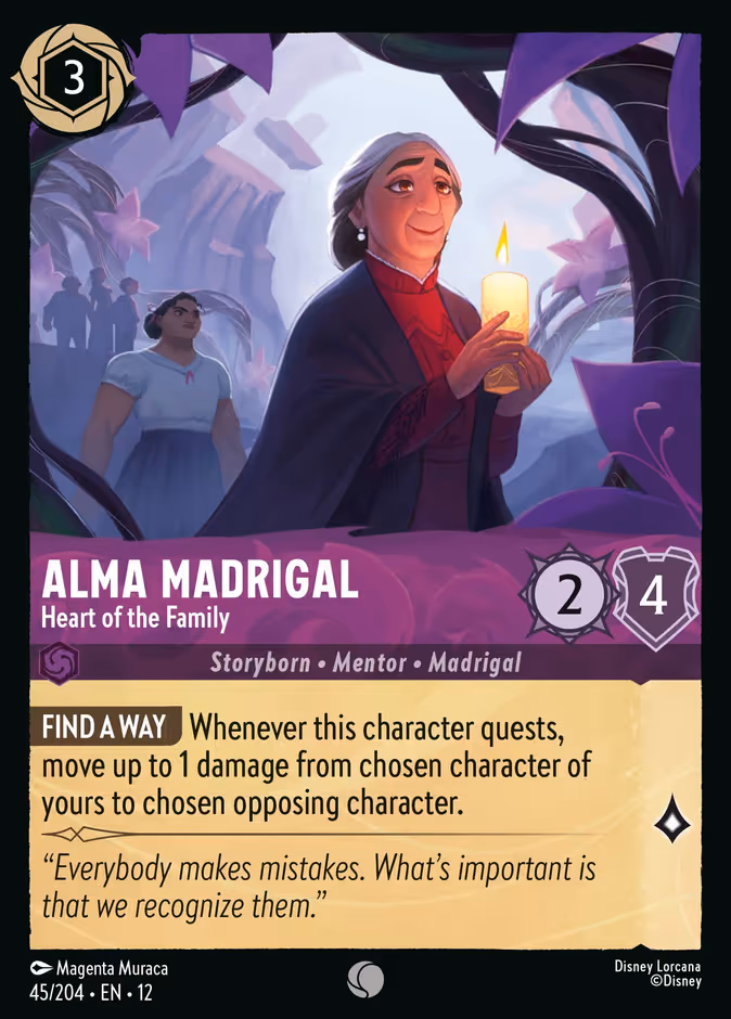 Alma Madrigal - Heart of the Family Lorcana card (45/204, Wilds Unknown)