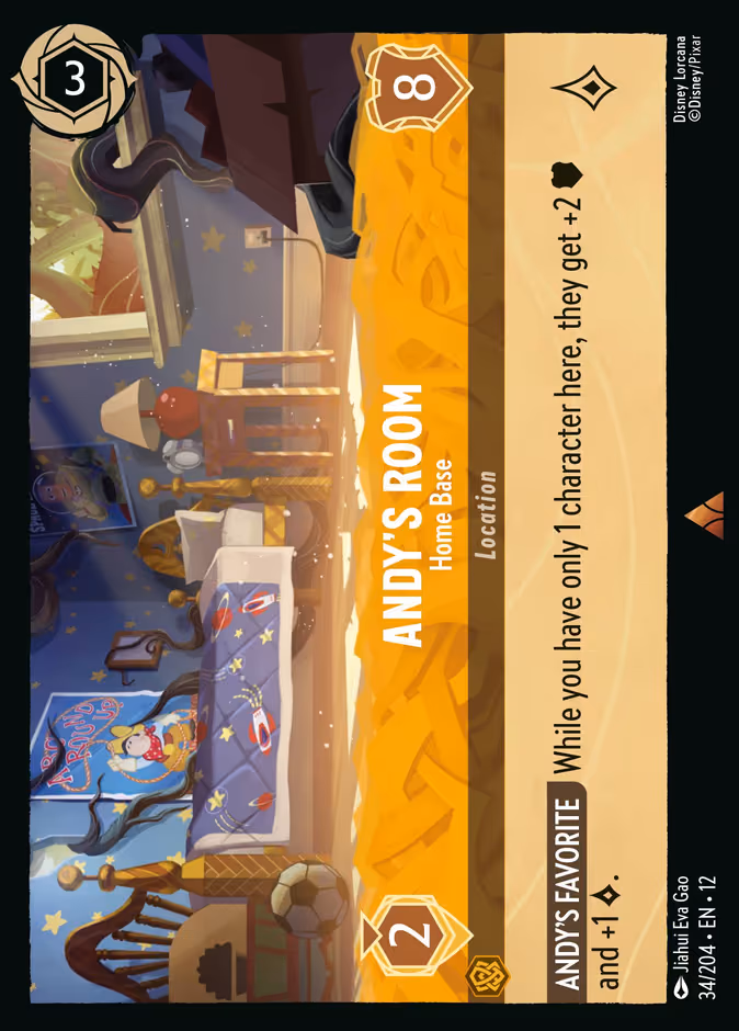 Andy's Room - Home Base Lorcana card (34/204, Wilds Unknown)
