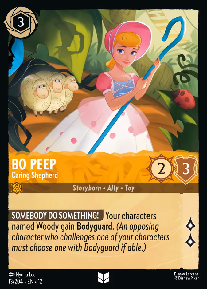 Bo Peep - Caring Shepherd Lorcana card (13/204, Wilds Unknown)