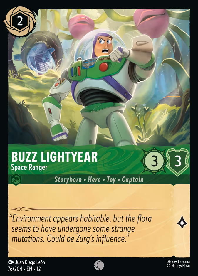 Buzz Lightyear - Space Ranger Lorcana card (76/204, Wilds Unknown)