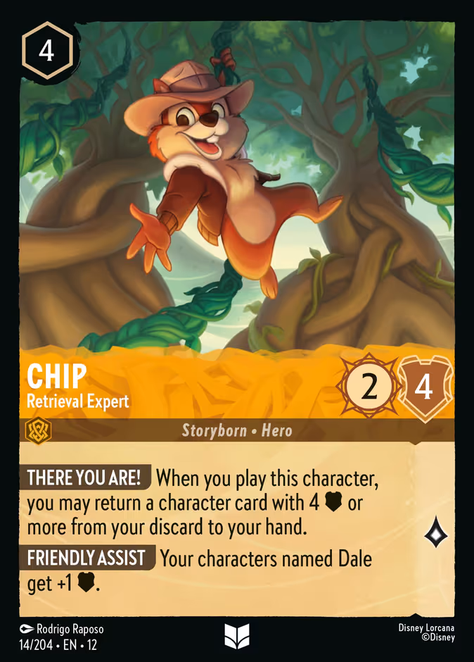 Chip - Retrieval Expert Lorcana card (14/204, Wilds Unknown)