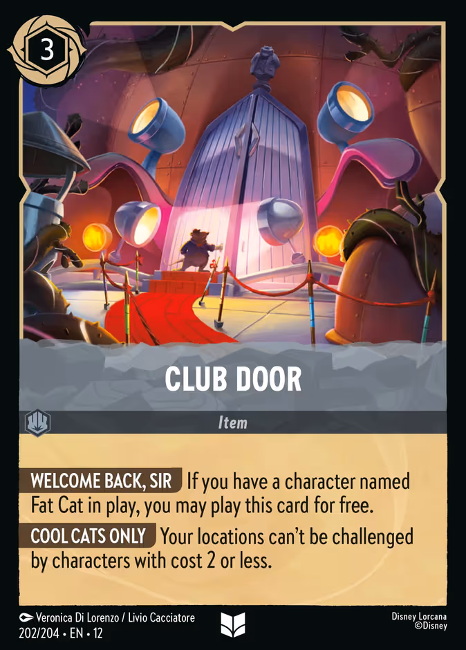 Club Door Lorcana card (202/204, Wilds Unknown)