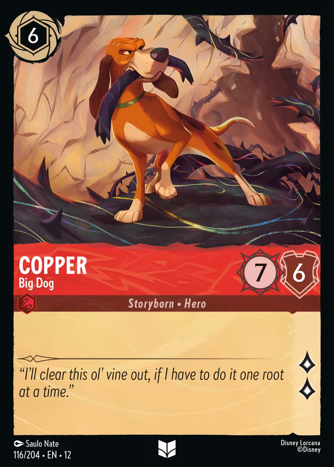 Copper - Big Dog Lorcana card (116/204, Wilds Unknown)