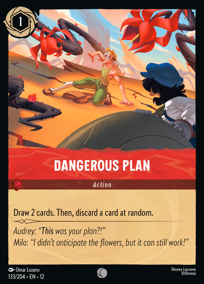 Dangerous Plan Lorcana card (133/204, Wilds Unknown)