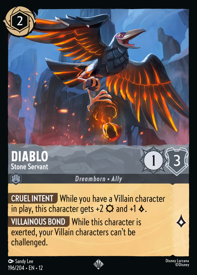 Diablo - Stone Servant Lorcana card (196/204, Wilds Unknown)