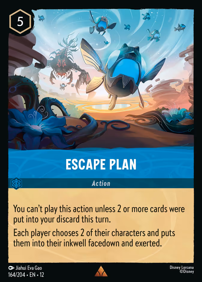 Escape Plan Lorcana card (164/204, Wilds Unknown)