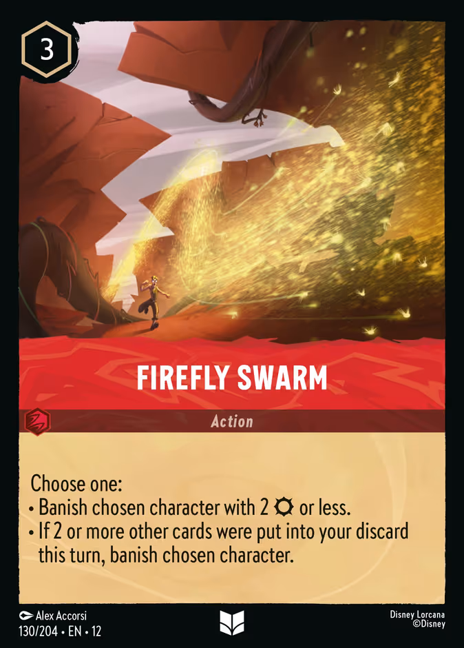 Firefly Swarm Lorcana card (130/204, Wilds Unknown)