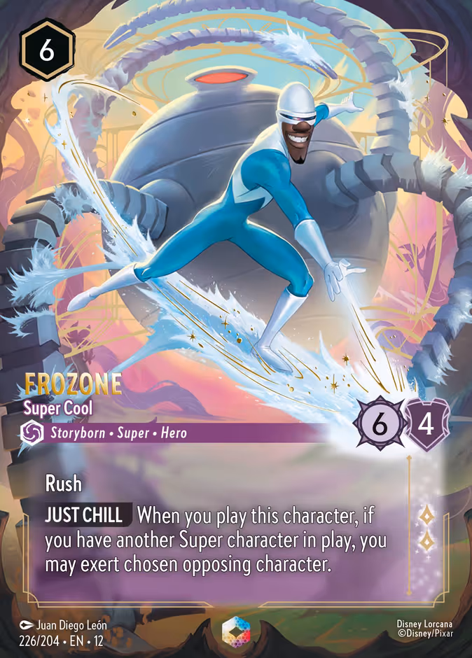 Frozone - Super Cool Lorcana card (226/204, Wilds Unknown)