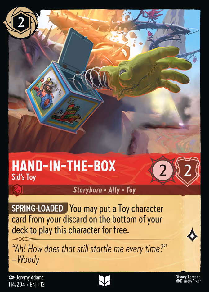 Hand-in-the-Box - Sid's Toy Lorcana card (114/204, Wilds Unknown)