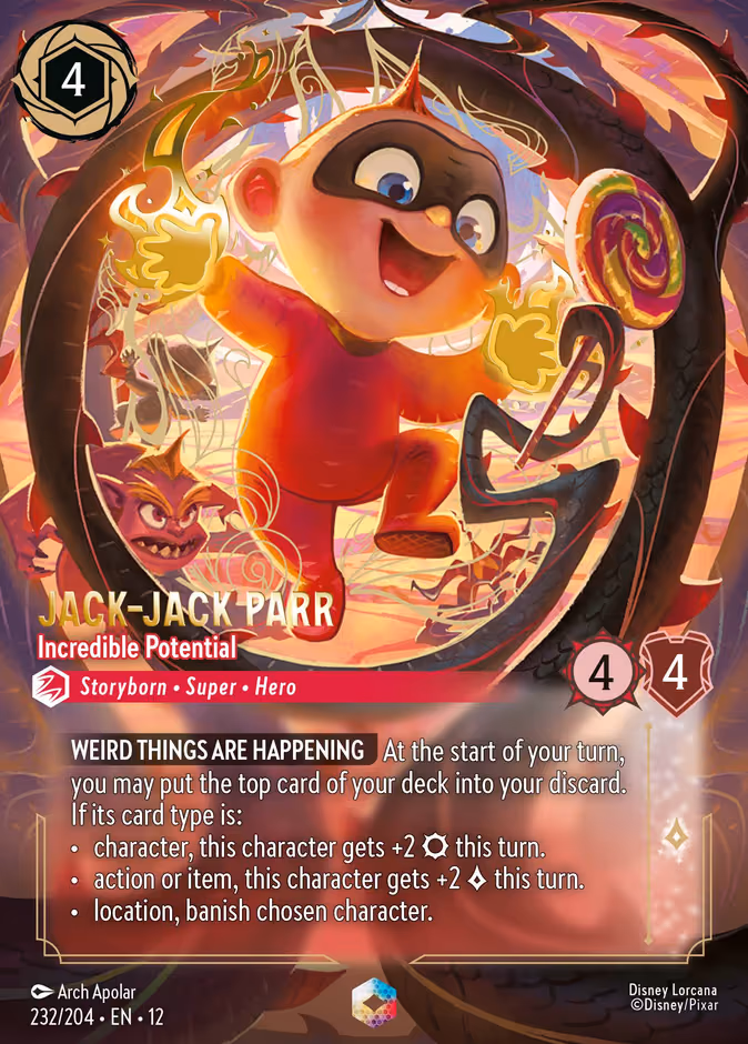 Jack-Jack Parr - Incredible Potential Lorcana card (232/204)