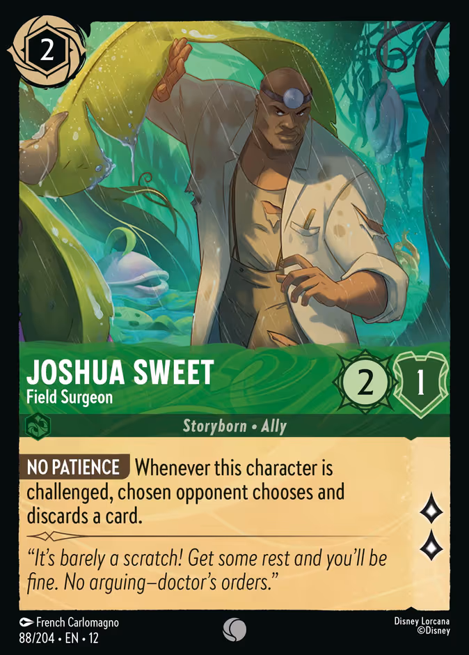 Joshua Sweet - Field Surgeon Lorcana card (88/204, Wilds Unknown)