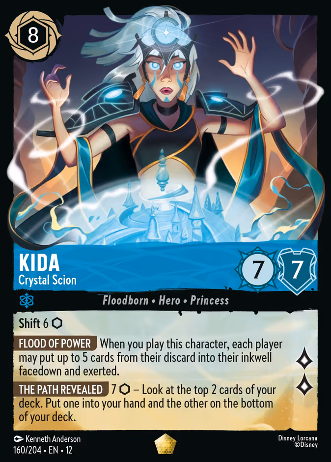 Kida - Crystal Scion Lorcana card (160/204, Wilds Unknown)