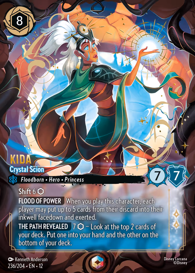Kida - Crystal Scion Lorcana card (236/204, Wilds Unknown)