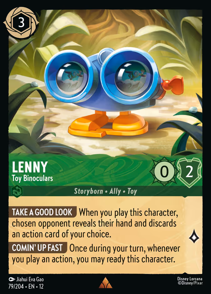 Lenny - Toy Binoculars Lorcana card (79/204, Wilds Unknown)