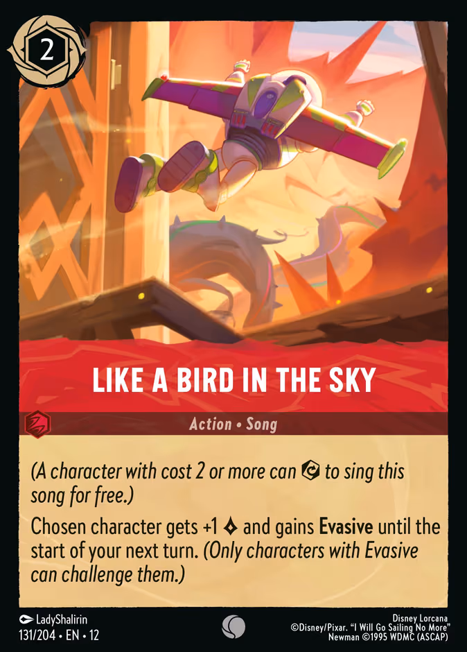 Like A Bird In the Sky Lorcana card (131/204, Wilds Unknown)