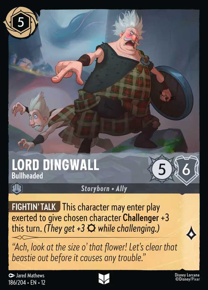 Lord Dingwall - Bullheaded Lorcana card (186/204, Wilds Unknown)
