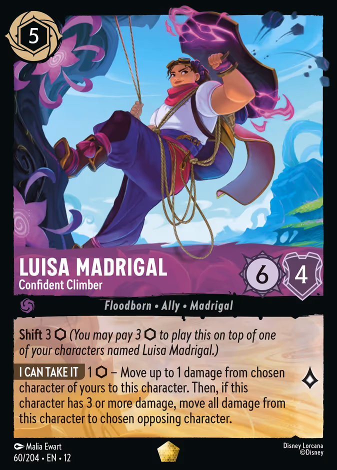 Luisa Madrigal - Confident Climber Lorcana card (60/204, Wilds Unknown)
