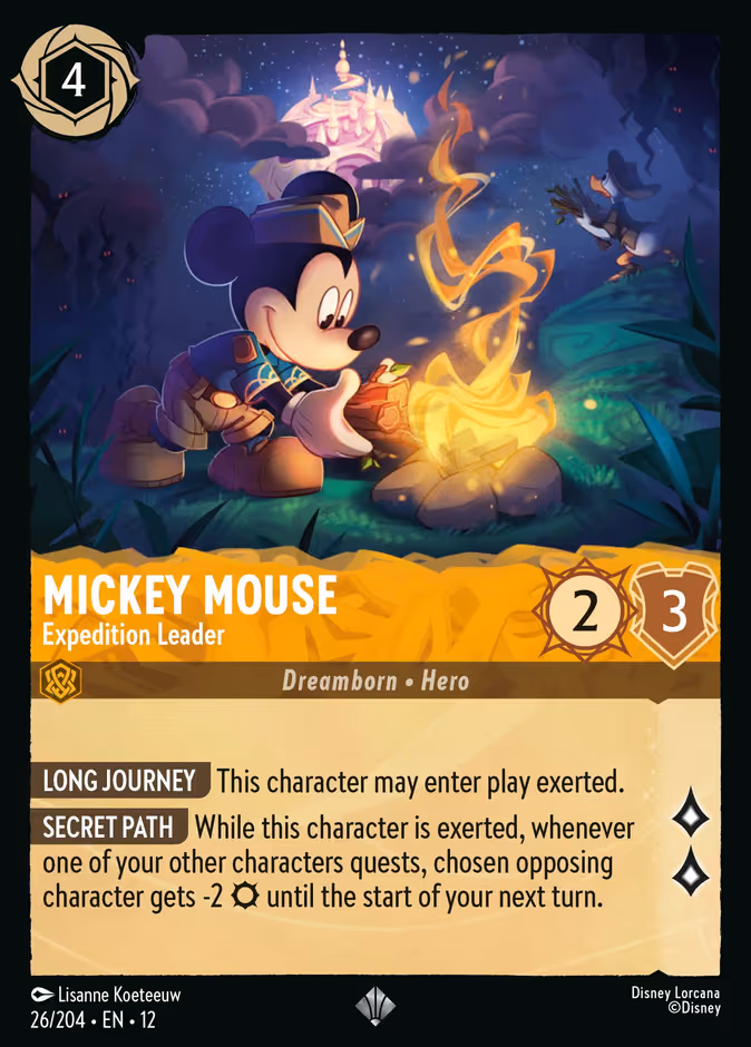 Mickey Mouse - Expedition Leader Lorcana card (26/204, Wilds Unknown)