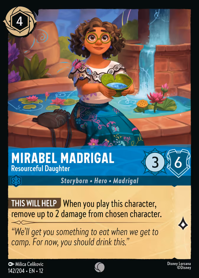 Mirabel Madrigal - Resourceful Daughter Lorcana card (142/204, Wilds Unknown)