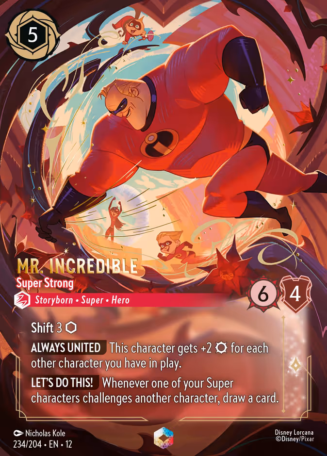 Mr. Incredible - Super Strong Lorcana card (234/204)
