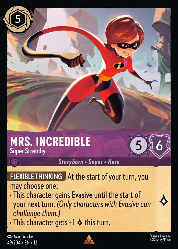 Mrs. Incredible - Super Stretchy Lorcana card (49/204, Wilds Unknown)