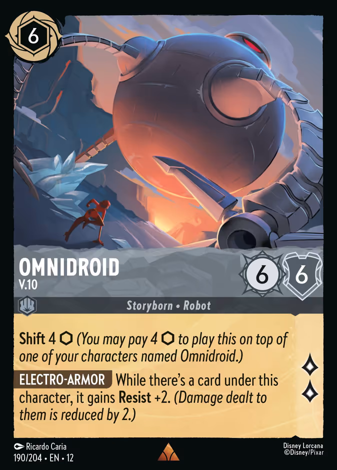 Omnidroid - V.10 Lorcana card (190/204, Wilds Unknown)
