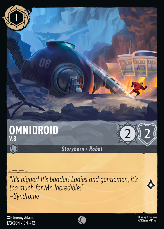 Omnidroid - V.8 Lorcana card (173/204, Wilds Unknown)