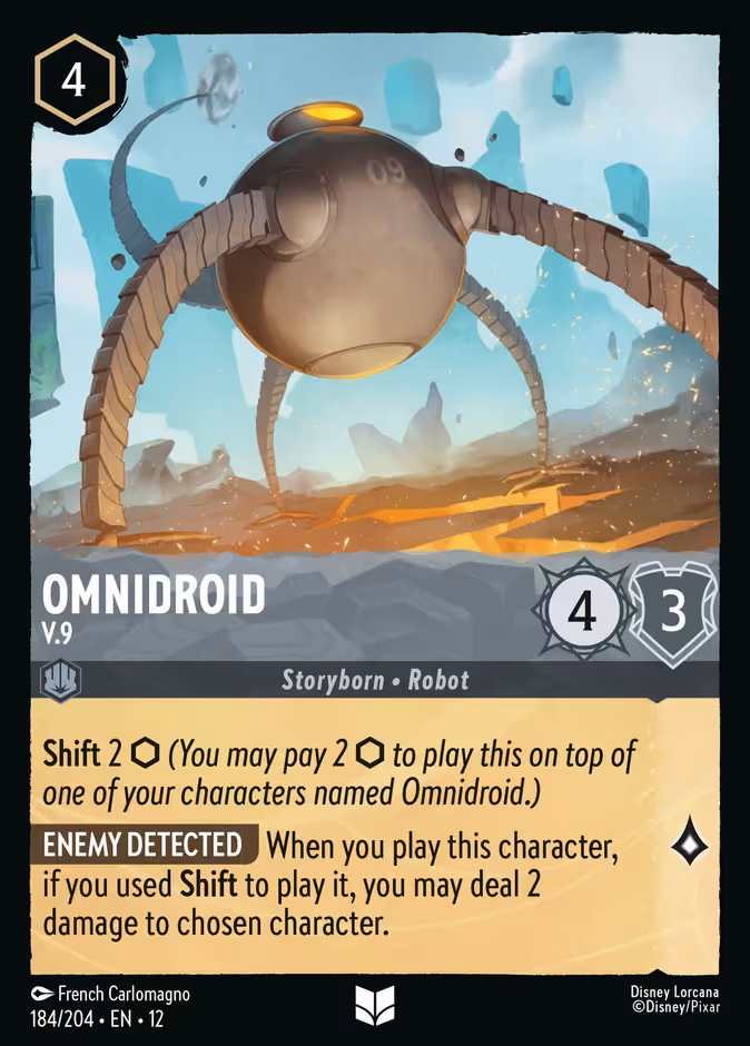 Omnidroid - V.9 Lorcana card (184/204, Wilds Unknown)