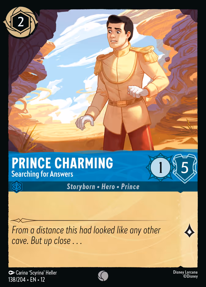 Prince Charming - Searching for Answers Lorcana card (138/204, Wilds Unknown)