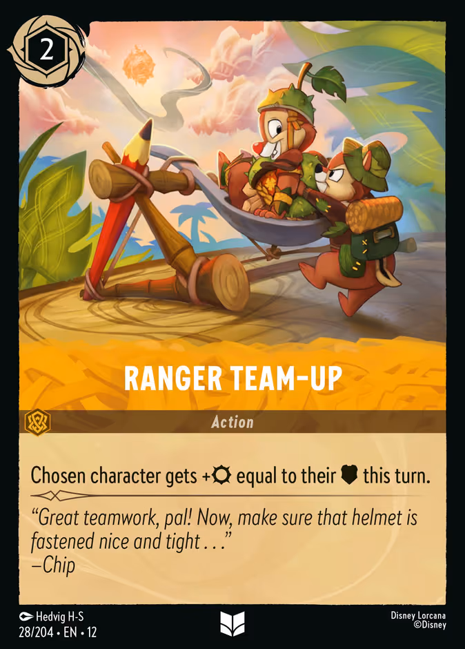 Ranger Team-Up Lorcana card (28/204, Wilds Unknown)