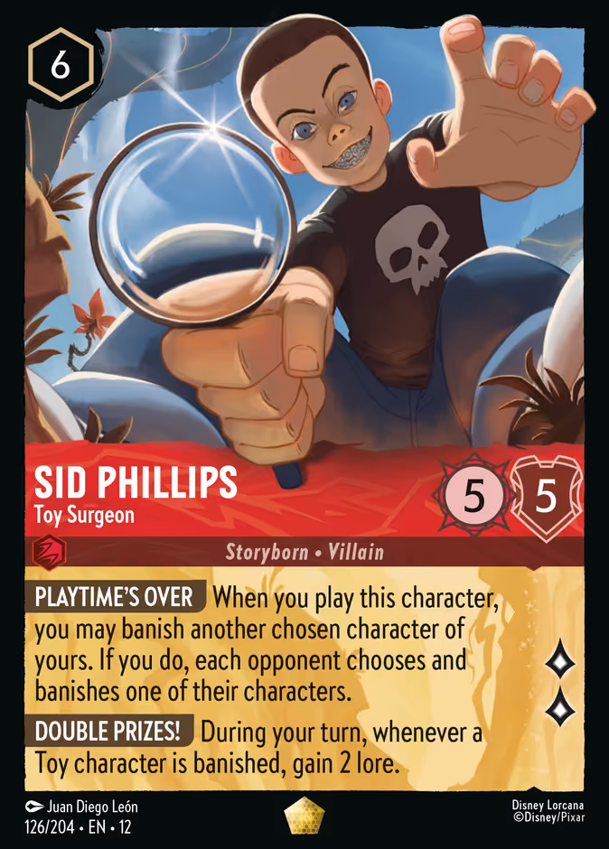 Sid Phillips - Toy Surgeon Lorcana card (126/204, Wilds Unknown)