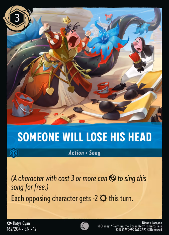 Someone Will Lose His Head Lorcana card (162/204, Wilds Unknown)