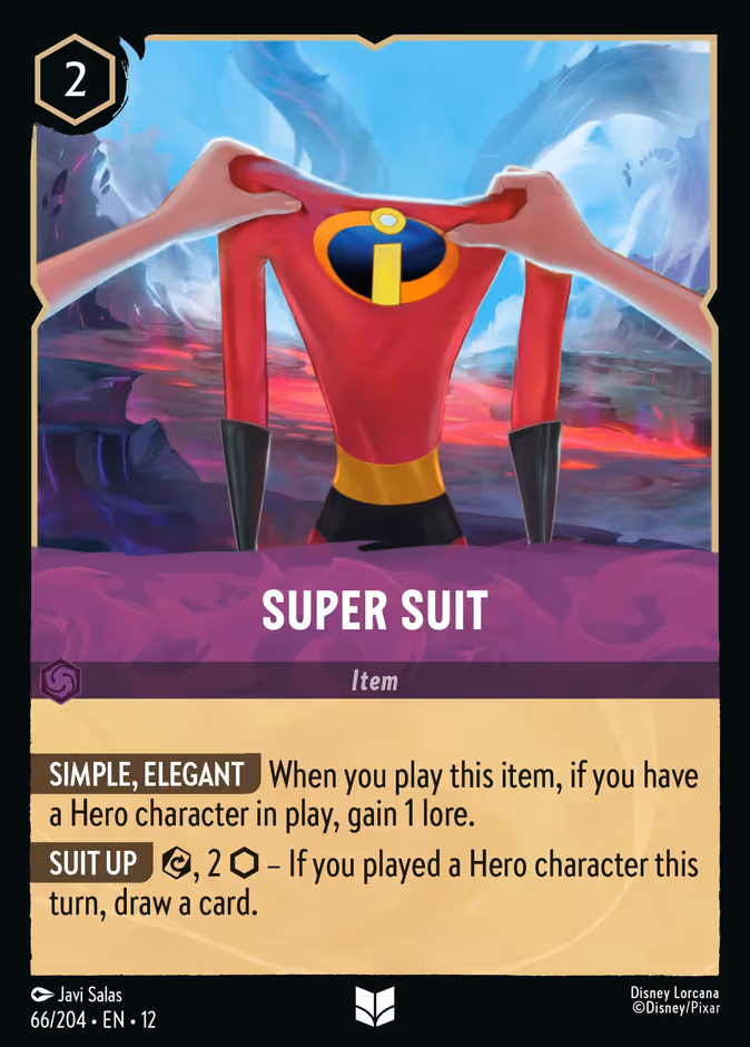 Super Suit Lorcana card (66/204, Wilds Unknown)