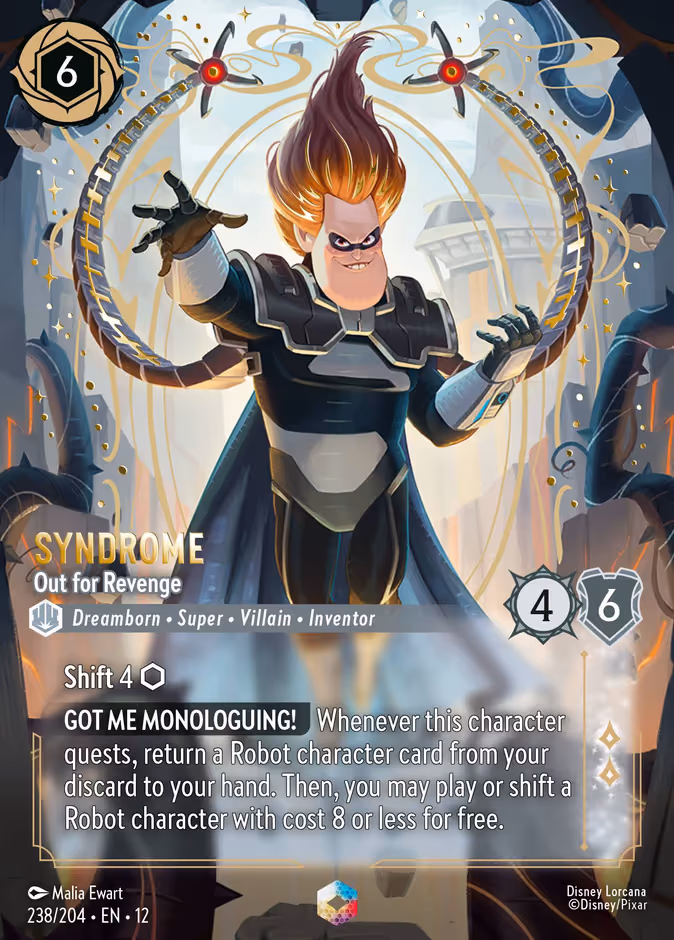 Syndrome - Out for Revenge Lorcana card (238/204)