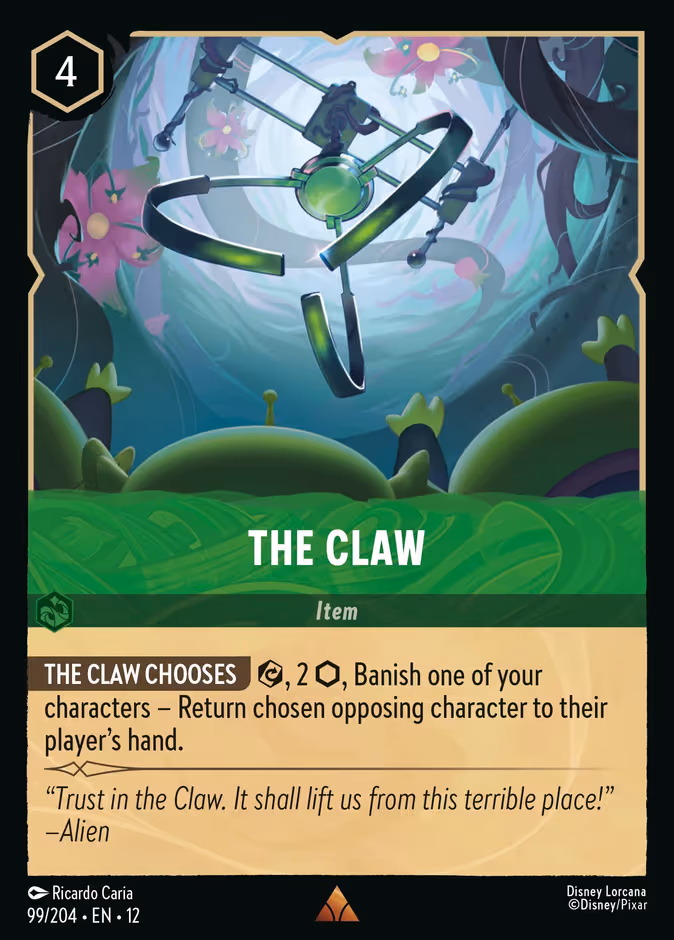 The Claw Lorcana card (99/204, Wilds Unknown)