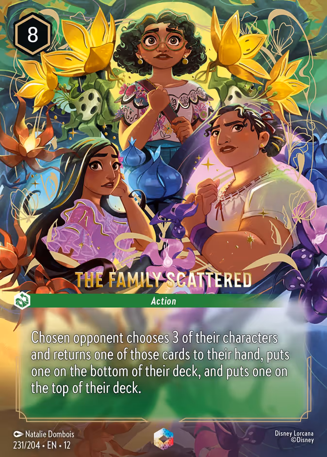 The Family Scattered Lorcana card (231/204, Wilds Unknown)