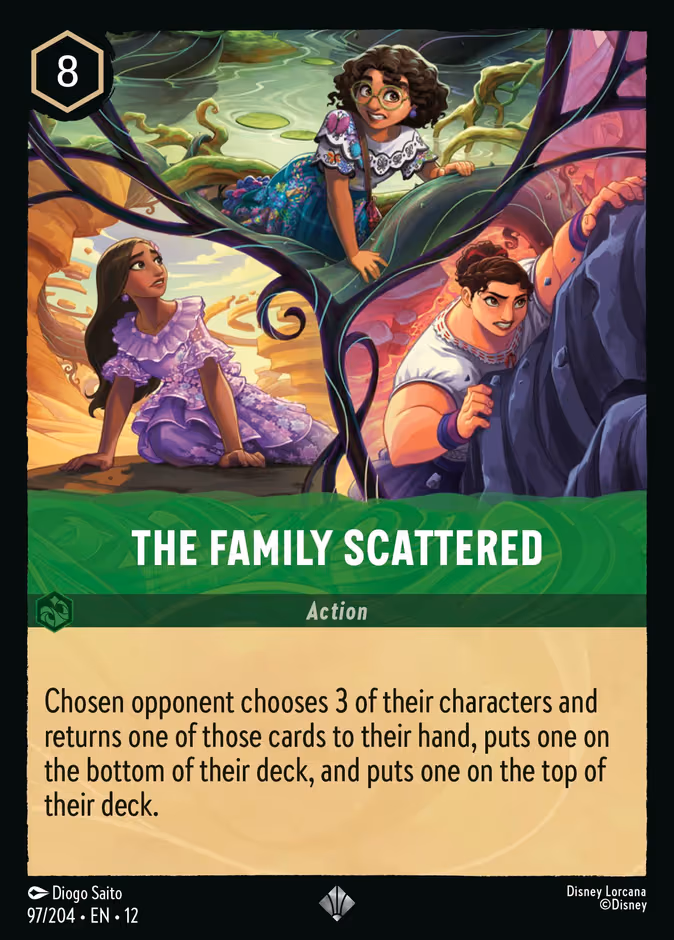 The Family Scattered Lorcana card (97/204, Wilds Unknown)