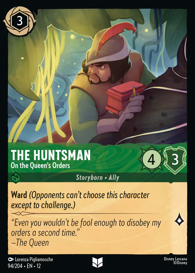 The Huntsman - On the Queen's Orders Lorcana card (94/204, Wilds Unknown)