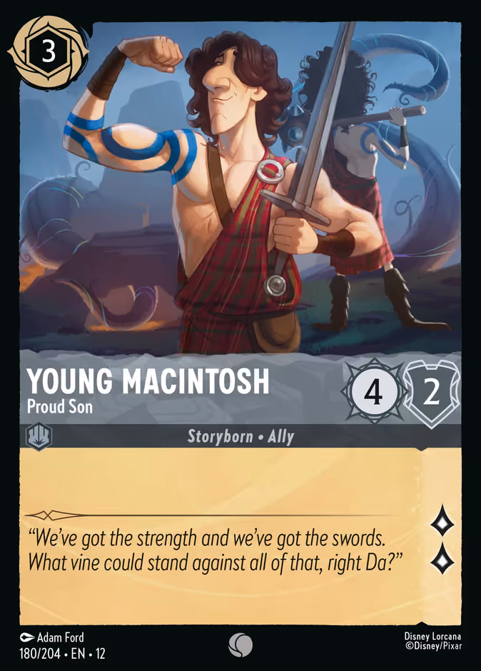 Young Macintosh - Proud Son Lorcana card (180/204, Wilds Unknown)