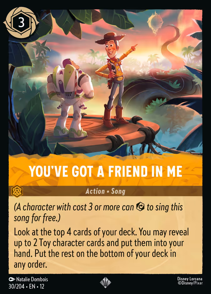 You've Got a Friend in Me Lorcana card (30/204, Wilds Unknown)