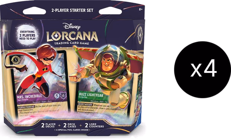 Disney Lorcana Wilds Unknown 2-Player Starter Set Display
