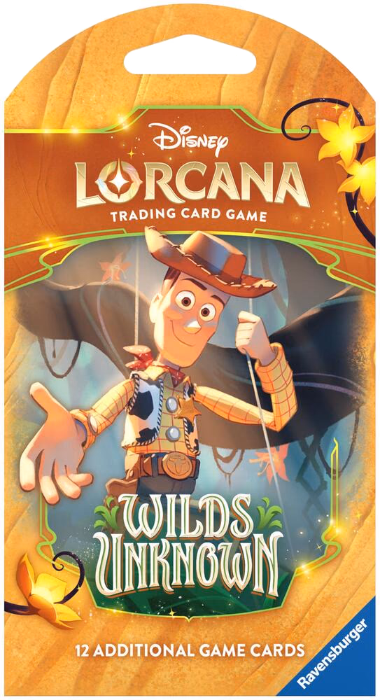 Disney Lorcana Wilds Unknown Sleeved Booster Pack