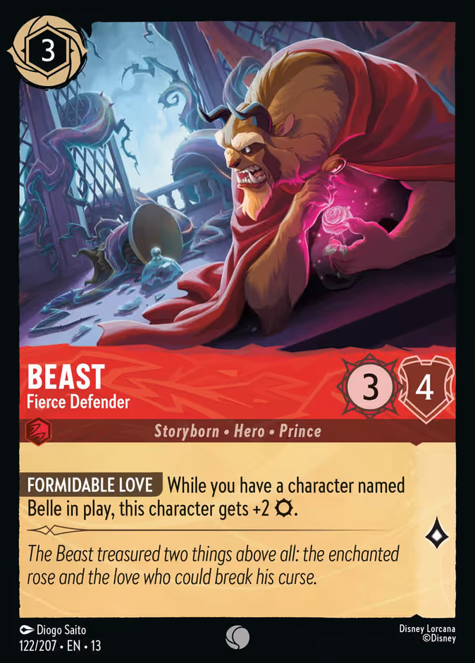 Beast - Fierce Defender Lorcana card (122/207, Attack of the Vine!)